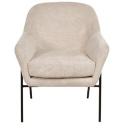 VEDDIGE - Fauteuil - Beige - Polyester -VIDAXL Winkel a30c2cd3c59d4112a85ec045686de827