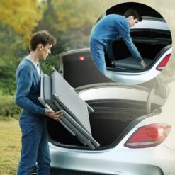 O'DADDY Opvouwbaar Ligbed Met Hoofdsteun - 183x60x39 Cm - Grijs -VIDAXL Winkel a4934131b74c4f439563d18f72842372