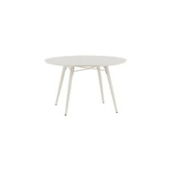 Fjôrd Tuintafel Beige Aluminium - 120x120x75cm - Lina -VIDAXL Winkel a4b5c4177f1d4b98ad5b562ef547df36