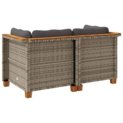 VidaXL - Tuinbank - Grijs - Poly Rattan - 2 Stuks -VIDAXL Winkel a5578acbdbdf484796b4616d4250b106