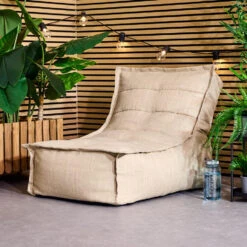 Icon Zitzak Lounger Dolce - Zitzak Buiten - Beige -VIDAXL Winkel a55bc409923a40f4bc0a0fd6c15fc63a