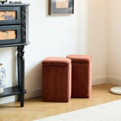 Scandinavische Velours Terracotta Woonkamerpoef -VIDAXL Winkel a5e0dcdde5ae4c6ab6bd5bcfa15eaf93