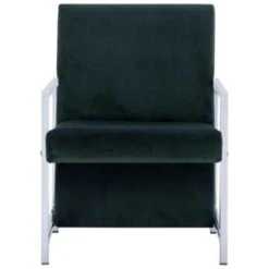 VidaXL Fauteuil Met Chromen Poten Fluweel Donkergroen -VIDAXL Winkel a663097a548f4f4aa6d8a07921c6a590