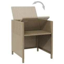 VidaXL - Tuinstoelen - Beige - 4 Stuks - Met Kussens -VIDAXL Winkel a689d08a66c8462dad335bbc72cc41ec