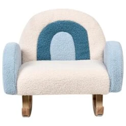 OMBO - Schommelstoel Voor Kinderen - Lichtblauw - Bouclé -VIDAXL Winkel a6db72bfe1a840ddaac3b10e659311a5