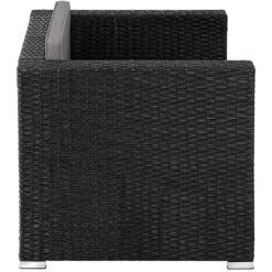 Tectake Wicker Fauteuil Lignano, Zwart -VIDAXL Winkel a7312223fe9a4b0399516842431aab85