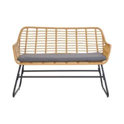 Tuinset Van Rotan En Metaal In Grijs -VIDAXL Winkel a73674cdd9c945f5bf3c14eba88de6c8