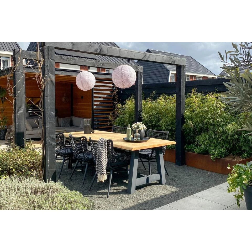 VDG Set Van 4 - Jasmine Dining Tuinstoel - Black 9 VDG Set Van 4 - Jasmine Dining Tuinstoel - Black - Afbeelding 9