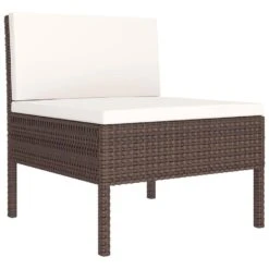 VidaXL - Loungeset - Bruin - Poly Rattan - 6 Stuks - Met Kussens -VIDAXL Winkel a8443b219fdf465a8096e484a9363ee2