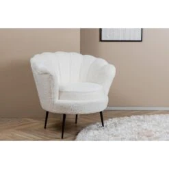 Svea - Rano Fauteuil - Teddy - Wit -VIDAXL Winkel a89d77e65b074d56aae01d487fc57f6c