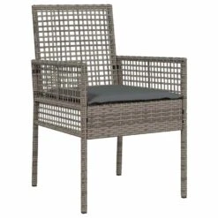 VidaXL - Tuinstoel - Grijs - Poly Rattan - 53 X 60 X 85cm -VIDAXL Winkel a8cda8fba89c42cfac3d9d2245180e80