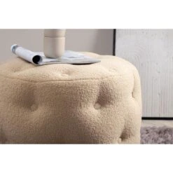 Svea - Juno Hocker - Teddy - Beige -VIDAXL Winkel a98653df422f43ef882fe82b2c596374