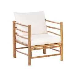 CERRETO - Loungeset 4-zits - Wit - Bamboehout -VIDAXL Winkel a9f78505b56442039a5148bf900c2331