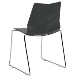 HARTLEY - Eetkamerstoel Set Van 4 - Donkergrijs - Plastic -VIDAXL Winkel aa6d2a10adda44cdb785617d3974ffd8