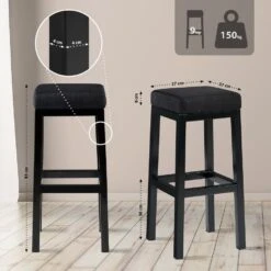 CLP Barkruk Taylor B85 Zwart Frame - Stof - Donkergrijs -VIDAXL Winkel aaa90a2fef8148178846fdba3b6c33cc