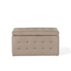 MICHIGAN - Ottomaan - Bruin - Fluweel -VIDAXL Winkel aaafa0cc31ef4f04968ee7e633379f8a