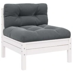 VidaXL - Loungeset - Wit - Grenenhout - 3 Stuks - Met Kussens -VIDAXL Winkel aabe8e6330414917bb3460d99a7b764e