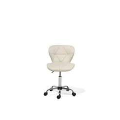 Beliani Bureaustoel VALETTA - Beige Kunstleer -VIDAXL Winkel ab0f1e492be64e46bf4c02d6108cbc9c