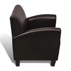 VidaXL Fauteuil Kunstleer Donkerbruin -VIDAXL Winkel ac42913aa4bf4943b7652689ccfff72b