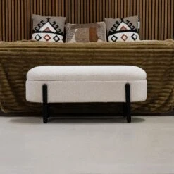 Opbergbank Stof Beige - Met Opbergruimte - 108x41x48cm - Vieve -VIDAXL Winkel acafdf0b383145e5b9b4b1aea49138dc