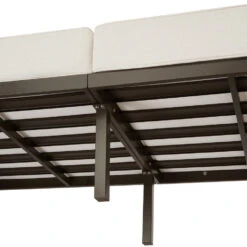Tectake - Tuin-loungebank Comosa, 2-zits, Ultradikke Kussens, Bruin / Beige -VIDAXL Winkel ad23070cb8784102b3d07fa912e5c8f6