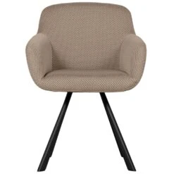 WOOOD Juno Eetkamerstoel - Mesh - Naturel - 79x58x58 -VIDAXL Winkel ad512fd381fe4747b5be6d812c16abf5