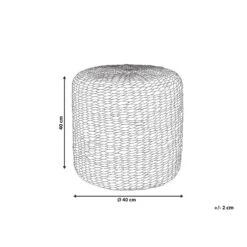 BICHIR - Poef - Licht - 40 Cm - Waterhyacinth -VIDAXL Winkel ad5a49d197fa4476931cf1a80057ed01