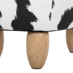 Beliani Dierenhocker COW - Zwart Polyester -VIDAXL Winkel adc8bbe1c8ac41ebb718cdf946c0c102