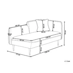 CHEVANNES - Chaise Longue - Beige - Polyester 14 CHEVANNES - Chaise Longue - Beige - Polyester -VIDAXL Winkel ae4324d935084811ab44c54d9b897b2a 1