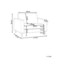 SAVALEN - Fauteuil - Off-white - Stof -VIDAXL Winkel ae53497d032641e3a6e849b775fdb8c7