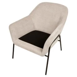 VEDDIGE - Fauteuil - Beige - Polyester -VIDAXL Winkel aeba650698d048e89d7c13677dadefb1