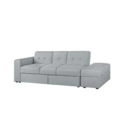 Beliani Driezitsbank - FALSTER Grijs Polyester -VIDAXL Winkel b1218d11bf1349b3ab08664301d77784