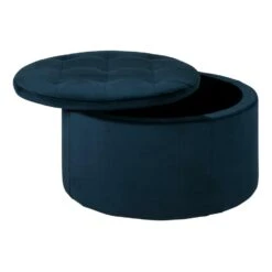 Sohome Poef Takeesha - Velvet - Blauw -VIDAXL Winkel b149310806964269b6855848e0d9ab0f