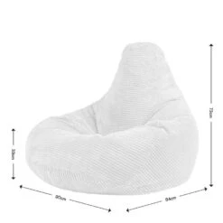 Icon Zitzak Dalton - Corduroy Zitzak Volwassenen - Grijs -VIDAXL Winkel b1d092d1f63c40479d17c543c0fa9d8d 6