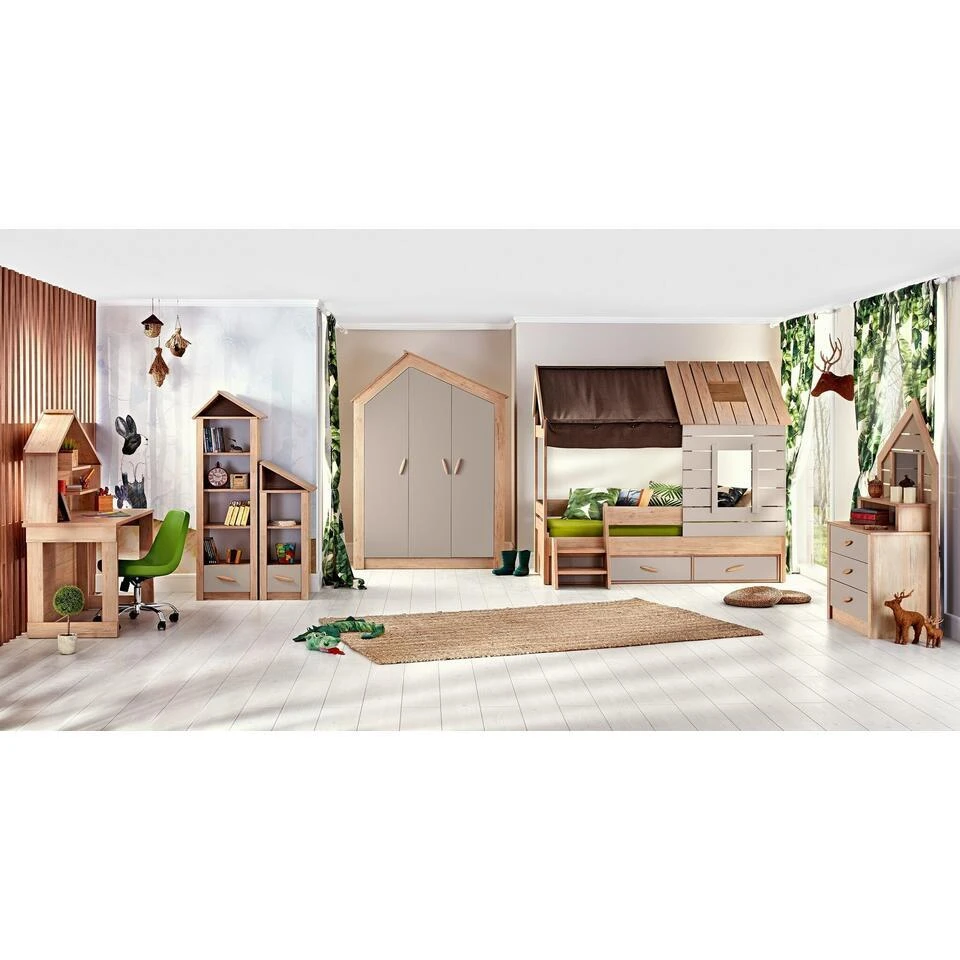 Cento - Kinderbureau Bureau - 120x60x148 Cm - Bruin 3 Cento - Kinderbureau Bureau - 120x60x148 Cm - Bruin - Afbeelding 3