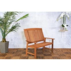 Merkloos Sens-Line - California Tuinbank - 120cm - Hout -VIDAXL Winkel b2670e62e163464b839ef3bc43c19e49