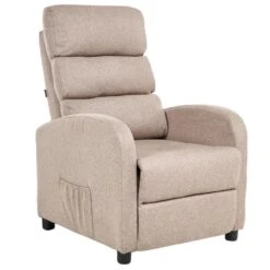OTUS - Relaxfauteuil - Taupe - Polyester -VIDAXL Winkel b2bec7f248994edfa972e070f17889a4