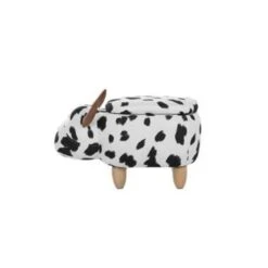 Beliani Dierenhocker COW - Zwart Polyester -VIDAXL Winkel b3003eaf4df047df9dc9a06620d531d1