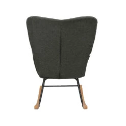 Elza - Schommelstoel Antraciet -VIDAXL Winkel b32e6a21d0544967a89954f226aec0dc