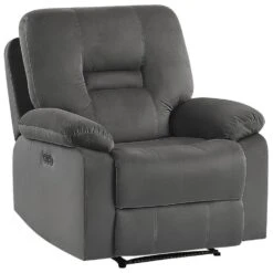 BERGEN - Fauteuil - Grijs - Fluweel -VIDAXL Winkel b331009b8f4a48fab4d842355c599cca