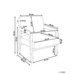 HJO - Fauteuil - Wit - Bouclé -VIDAXL Winkel b3860fd3b1a048bfb77e1b03a4713d12