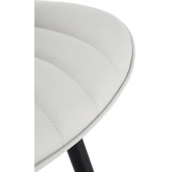 CLP Set Van 2 Eetkamerstoel Brady Zwart Frame - Kunstleer - Wit -VIDAXL Winkel b4007d71490143fca601e90015760d1a