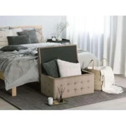 MICHIGAN - Ottomaan - Bruin - Fluweel -VIDAXL Winkel b4030c639d1b47d5b079da0fd3fdfd16