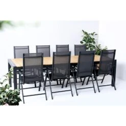 Lisomme Stef Tuintafel Bruin - Verlengbaar - 205 X 100 Cm -VIDAXL Winkel b41438143bdd4d9988ade692138bb8ba