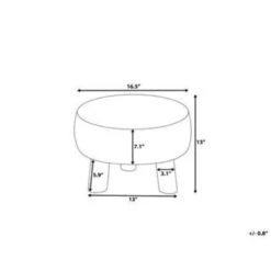 Beliani Hocker MUNDRA - Grijs Katoen -VIDAXL Winkel b41aef727a194823a9dc117927fb2139
