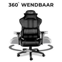 Ocazi Chicago Gamingstoel - Bureaustoel - Zwart 11 Ocazi Chicago Gamingstoel - Bureaustoel - Zwart -VIDAXL Winkel b4422edc4d2145cf90dd3f074a62a5a0