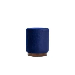 Pouf In Blauw Fluweel En Houten Basis -VIDAXL Winkel b4bd70ae61c344c3b8ffdee9635a7a37
