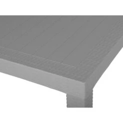 FOSSANO - Tuintafel - Lichtgrijs - 80x140 Cm - Synthetisch Materiaal -VIDAXL Winkel b503f0f26e5c4d42a995cea4fb17c5ca