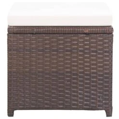 VidaXL Tuinkrukken 2 St Met Kussens Poly Rattan Bruin -VIDAXL Winkel b54e593c68bd4bf78604c6977f847d48