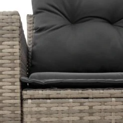 VidaXL - Tuinbank 2-zits - Grijs - Poly Rattan - Met Kussens -VIDAXL Winkel b58be916828a48d99fb098c089f13700